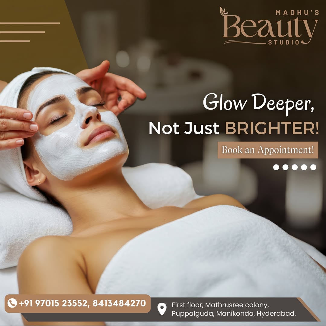 ✨ Get Your Glow On at Madhu Beauty Studio ✨Tired of dull tired looking skin Its time to exper